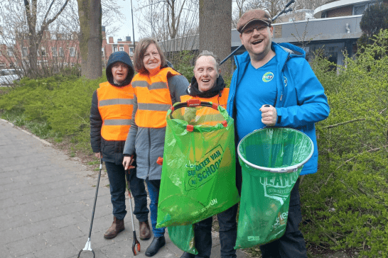 Zwerfafvalestafette 13 juni Beverwijk